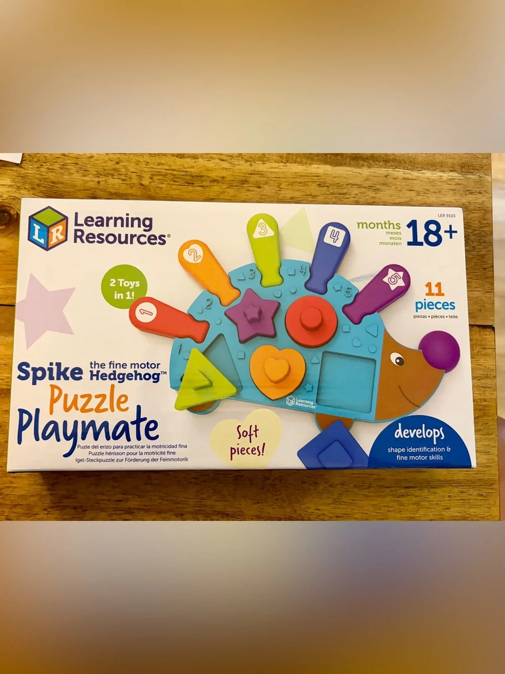 Learning Resources Spike the Hedgehog Puzzle Playmate – Multicolor